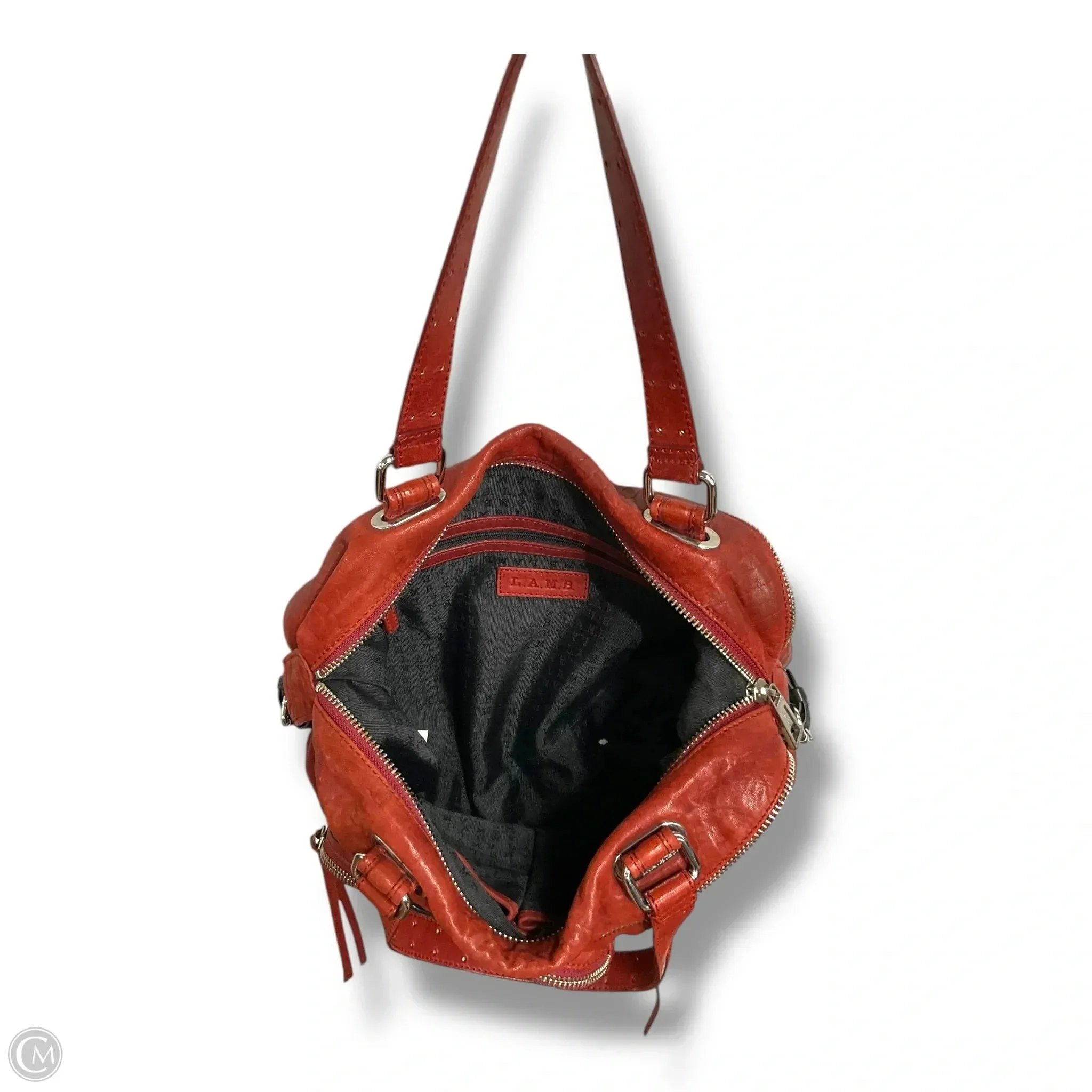 Handbag Leather By Lamb. Size: Medium