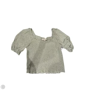 Top Short Sleeve By Loft In Green. Size: S