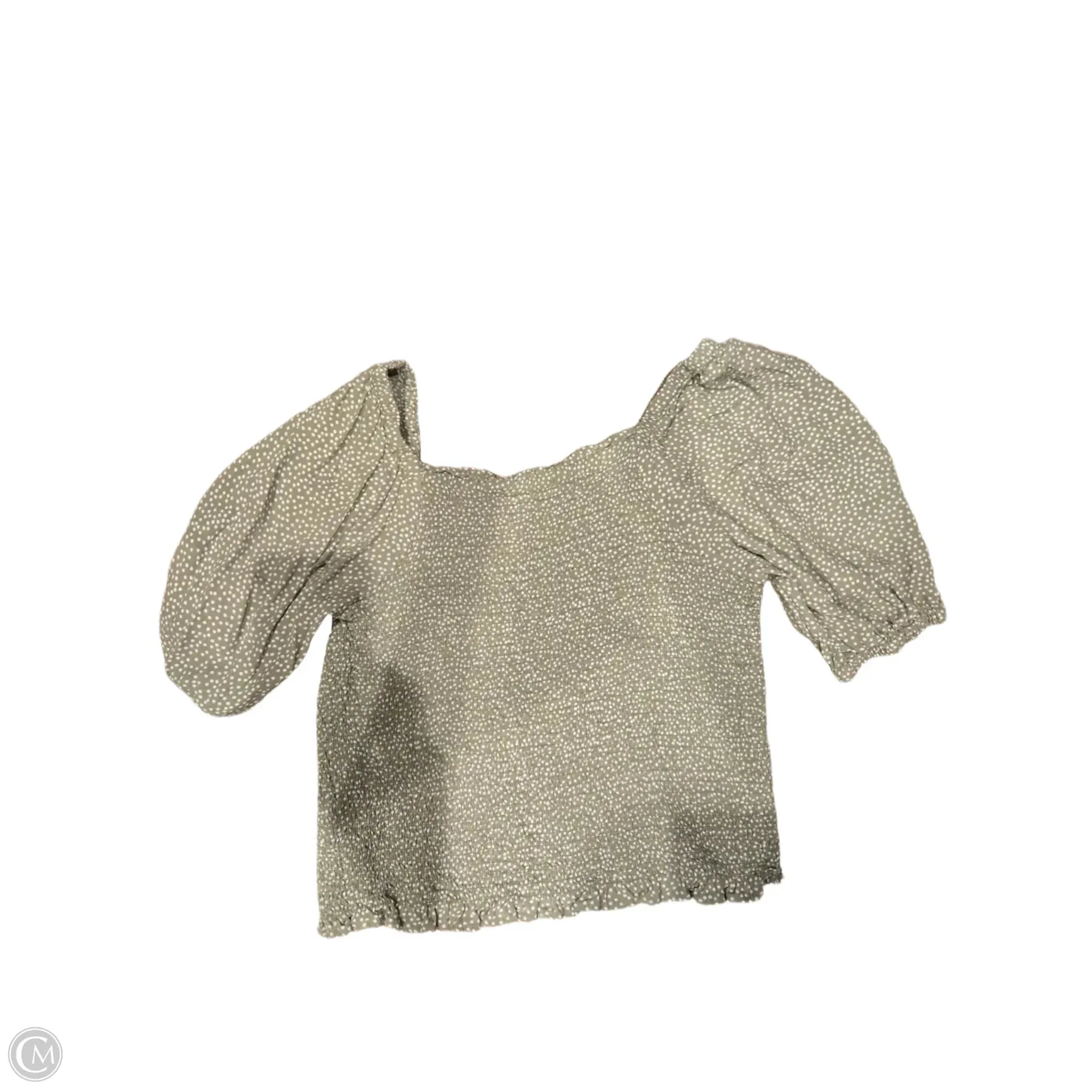 Top Short Sleeve By Loft In Green. Size: S