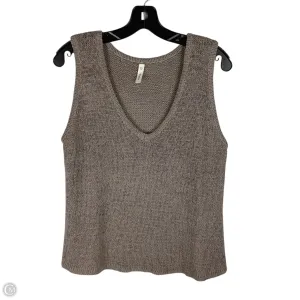 Top Sleeveless By Wishlist In Taupe. Size: L
