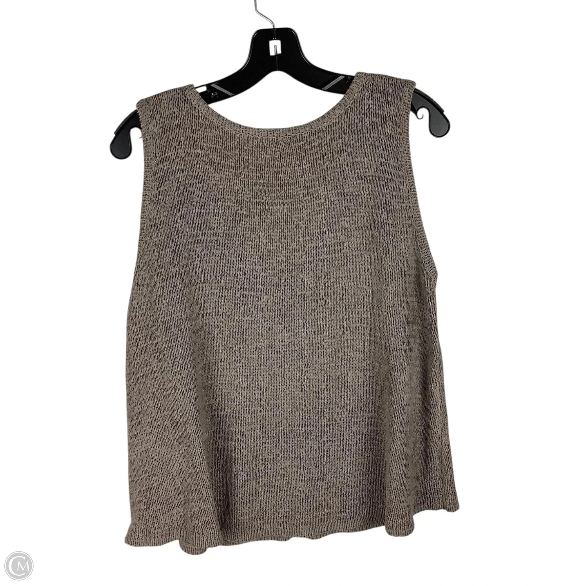 Top Sleeveless By Wishlist In Taupe. Size: L